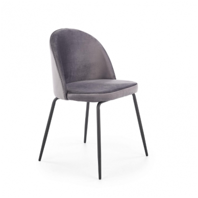 K314 dark grey metal chair