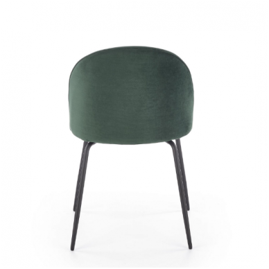 K314 dark green metal chair 2