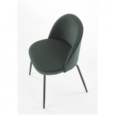 K314 dark green metal chair 3