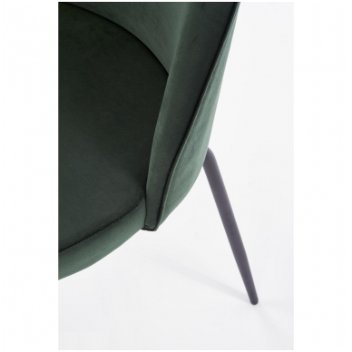 K314 dark green metal chair 5