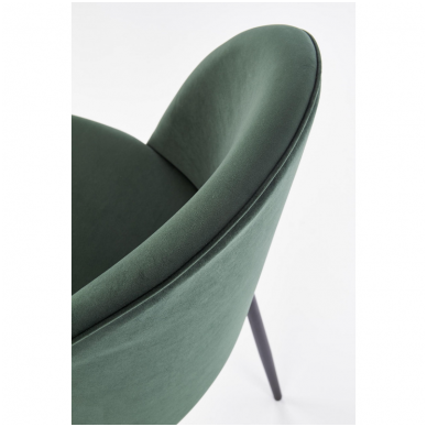 K314 dark green metal chair 6