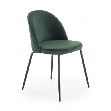 K314 dark green metal chair