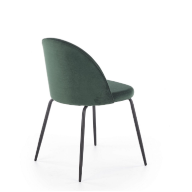 K314 dark green metal chair 7