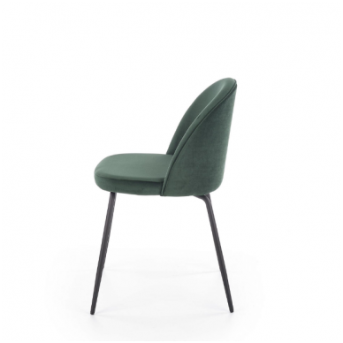 K314 dark green metal chair 8