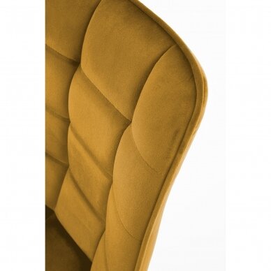 K332 mustard colored metal chair 3