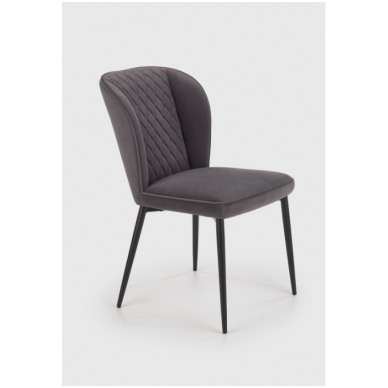 K399 gray metal chair