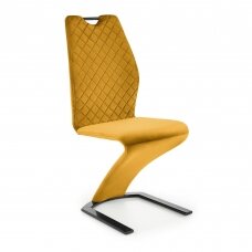 K442 mustard colored metal chair