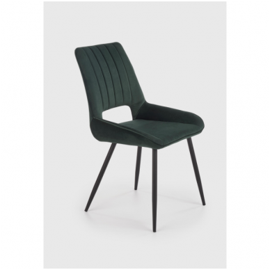 K404 dark green metal chair