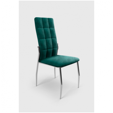 K416 dark green metal chair