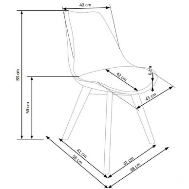 K245 wooden chair 3