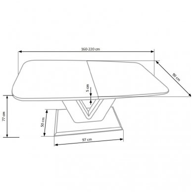 MISTRAL lacquered extension dining table 9