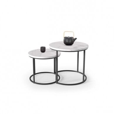 OREO white marble colored  coffee / magazine table