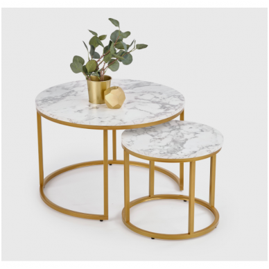 PAOLA coffee / magazine table gold