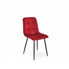 K526 raudona metalinė kėdė
