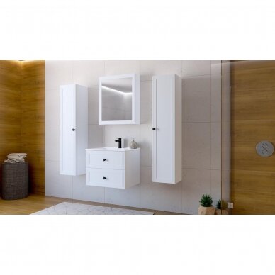 TORETO SLU-60 mirror cabinet (white matte) 3