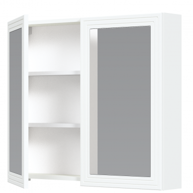 TORETO SLU-80 mirror cabinet (white matte)