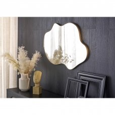 ESSENT mirror with gold frame