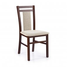 HUBERT 8 dark walnut colored wooden chair