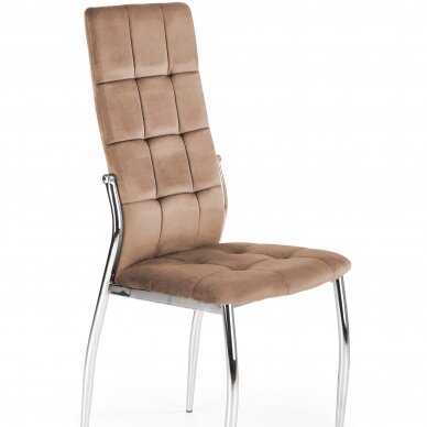 K416 beige metal chair