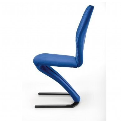 K442 dark blue metal chair 2