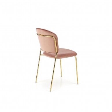 K499 pink metal chair 3