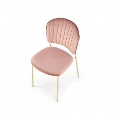 K499 pink metal chair 2