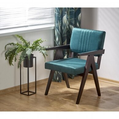 MEMORY wooden dark green chair